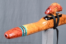 Red Mallee Burl Native American Flute, , , #K20L (12)